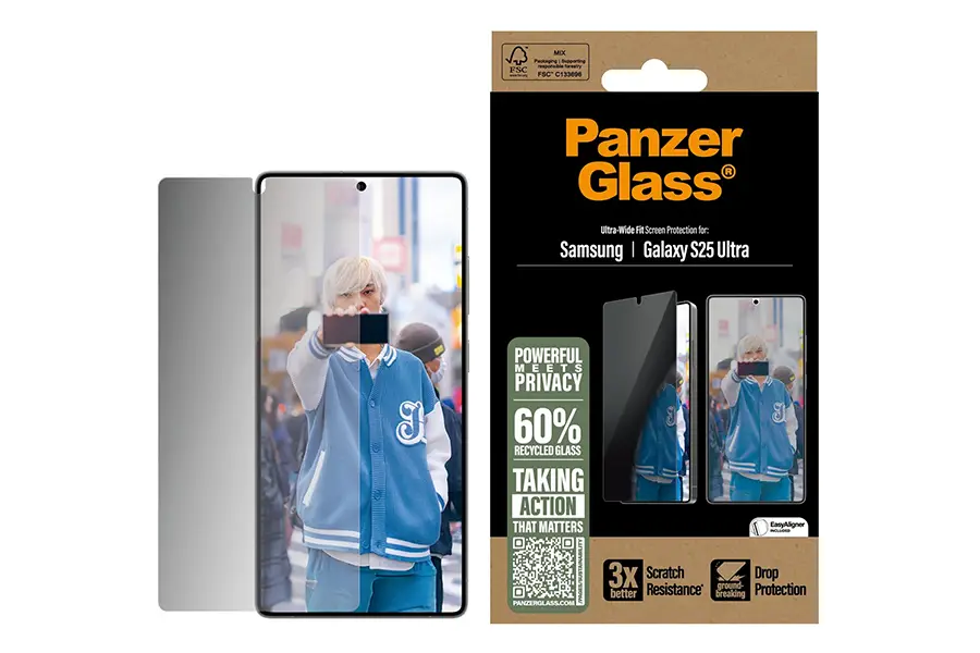 Szkło prywatyzujące do Samsung Galaxy S25 Ultra PanzerGlass Ultra-Wide Fit